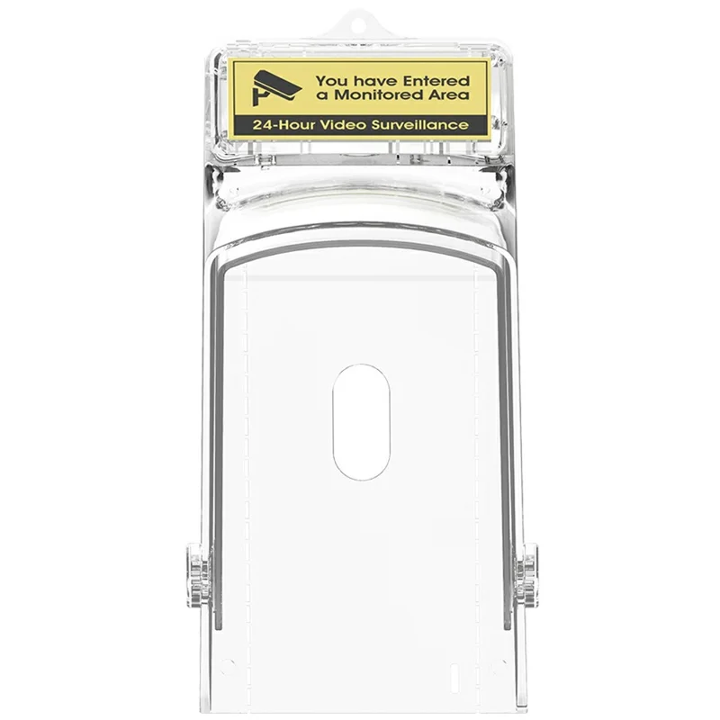 E10 Video Doorbell Waterproof Cover Anti-Theft Mounting Bracket Wireless Ring Button Dustproof Protector Shield for Outdoor Indoor - Transparent