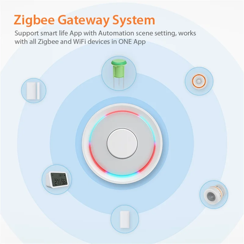 NEO ZigBee NAS-STH01B IP66 Waterproof Smart Soil Sensor Soil Temperature Humidity Monitor with App Control for Gardening - Green