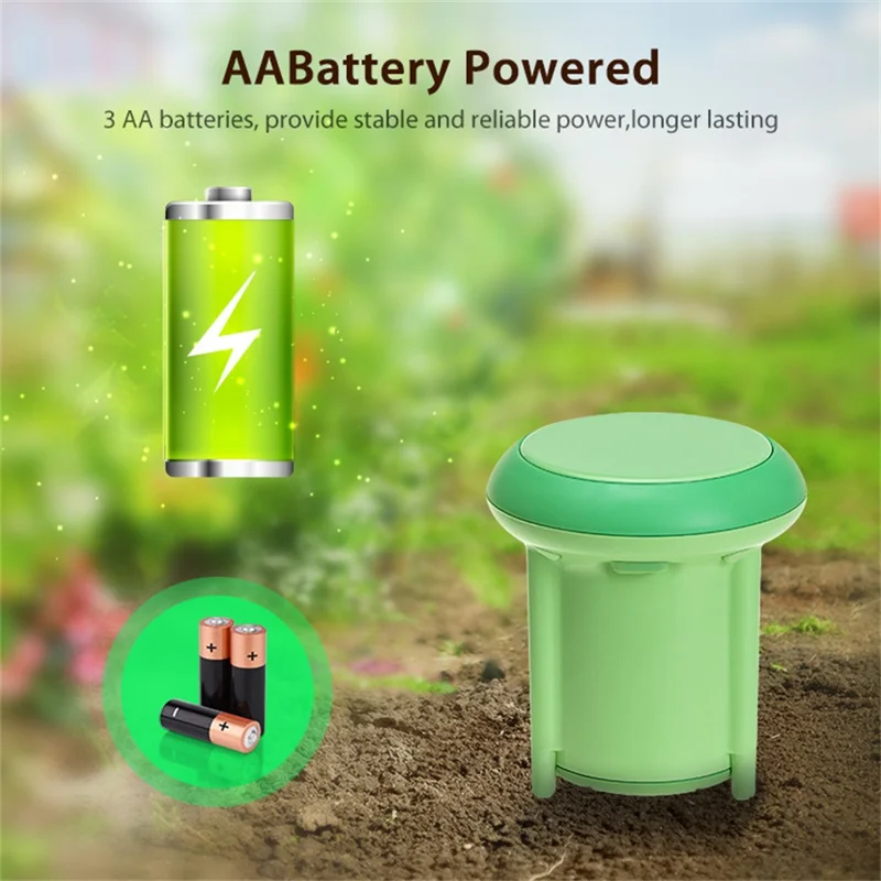 NEO ZigBee NAS-STH01B IP66 Waterproof Smart Soil Sensor Soil Temperature Humidity Monitor with App Control for Gardening - Green