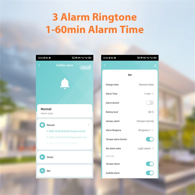 NEO ZigBee NAS-AB06B IPX5 Waterproof Solar Sound and Light Alarm Smart Outdoor Security Sensor with App Control