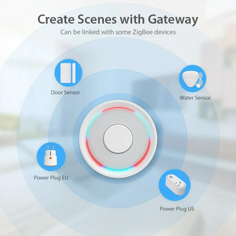 NEO NAS-WS11BH Tuya HomeKit and ZigBee Smart Water Leak Detector Alarm Sensor Wireless 2.4GHz for Home