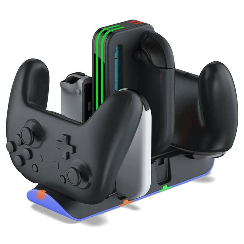 DOBE FOMIS ELECTRONICS TNS-51101 Charging Dock for Nintendo Switch Joysticks / Pro Controllers RGB LED Charging Station