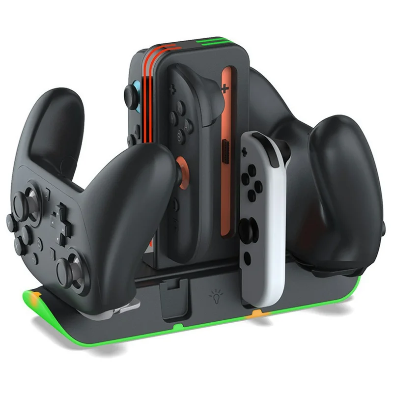 DOBE FOMIS ELECTRONICS TNS-51101 Charging Dock for Nintendo Switch Joysticks / Pro Controllers RGB LED Charging Station