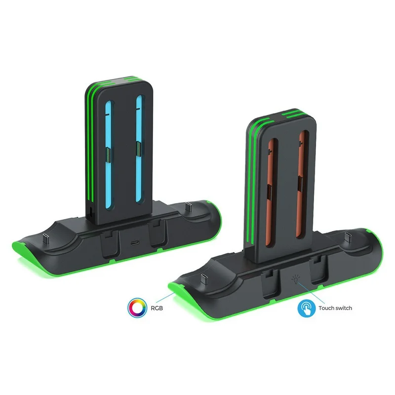 DOBE FOMIS ELECTRONICS TNS-51101 Charging Dock for Nintendo Switch Joysticks / Pro Controllers RGB LED Charging Station