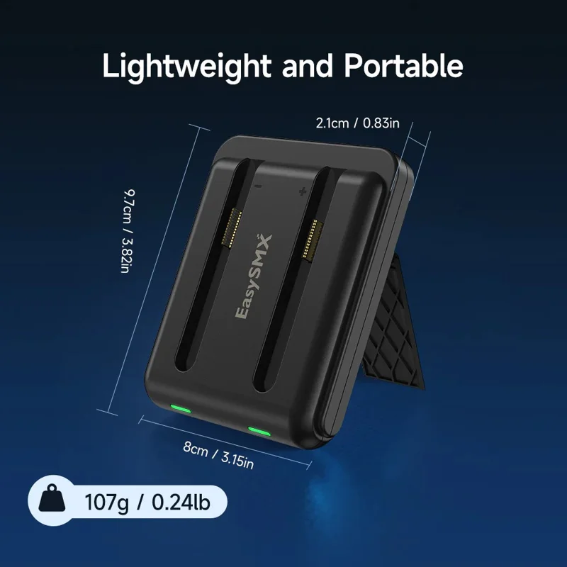 EASYSMX A03 For Nintendo Switch 2 Joy-Con Controller Charging Dock with Foldable Stand Dual Slot Smart Charger