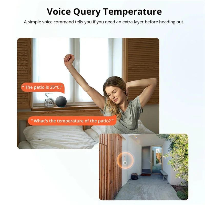 SONOFF SNZB-02WD IP65 Waterproof 2.2 Inch LCD Display Zigbee 3.0 Smart Temperature Humidity Sensor