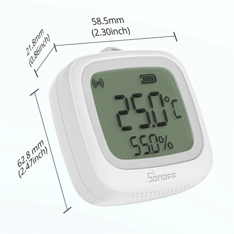 SONOFF SNZB-02WD IP65 Waterproof 2.2 Inch LCD Display Zigbee 3.0 Smart Temperature Humidity Sensor