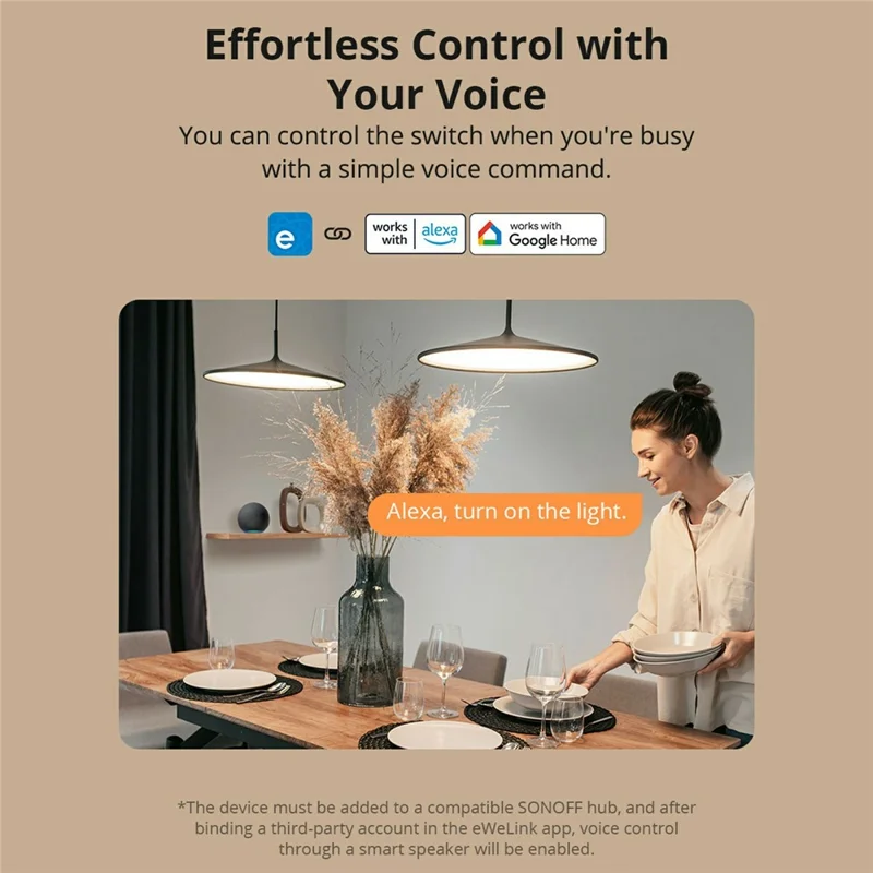 SONOFF ZBM5-2C-120W SwitchMan 2-Gang Zigbee Smart Wall Switch Supports No Neutral and Neutral Wire