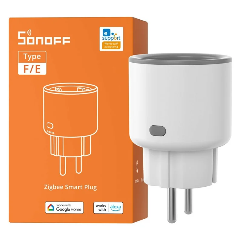 SONOFF S60ZBTPF iPlug Zigbee Smart Plug Energy Monitoring Smart Home Remote Control Timer, EU Plug