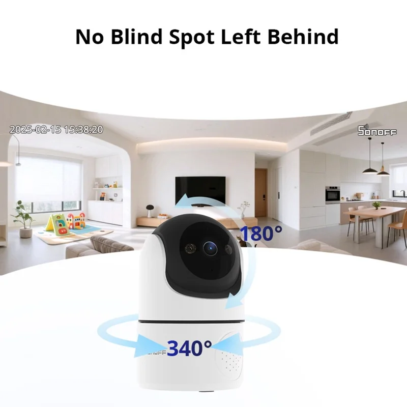 SONOFF CAM-PT2 Smart Security Camera 1080P HD Indoor Camera with Two-Way Audio  /  Night Vision  /  Human Detection