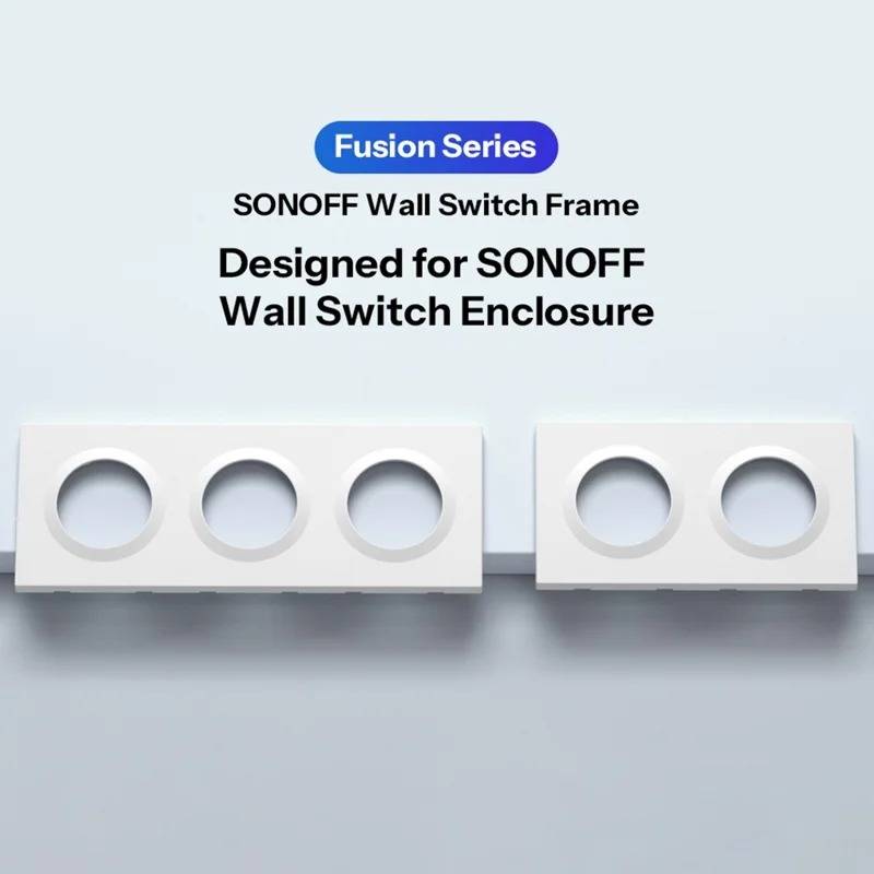SONOFF EF2G Moldura para Interruptor de Parede 2-Gang Caixa de Derivação em Plástico Módulo de Encapsulamento, 157x86 mm
