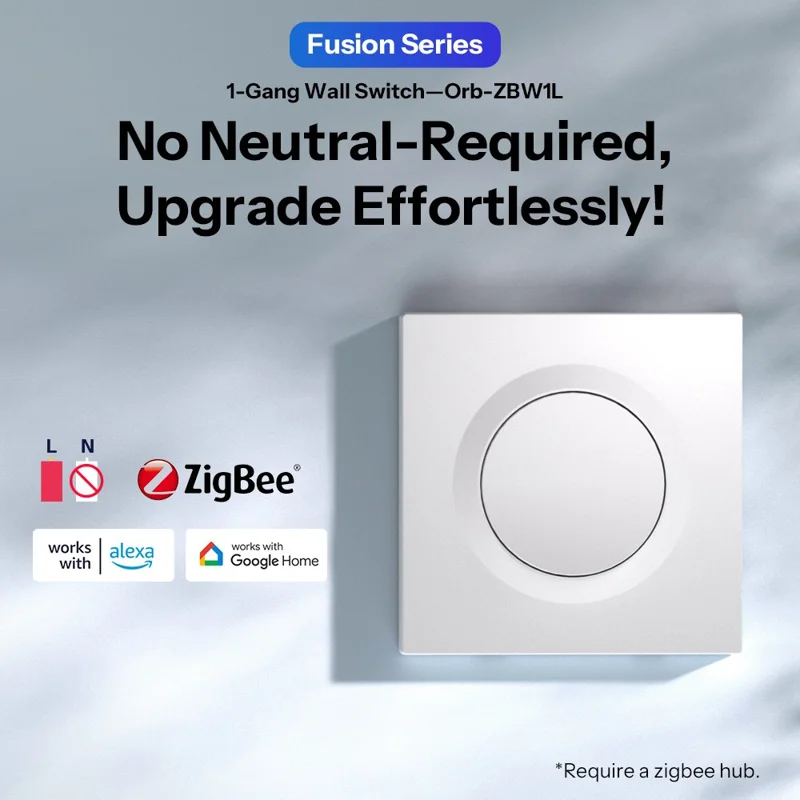 SONOFF ZBMINIL2-E Zigbee Smart Wall Switch No Neutral Required Seamless Integration with Voice Assistant