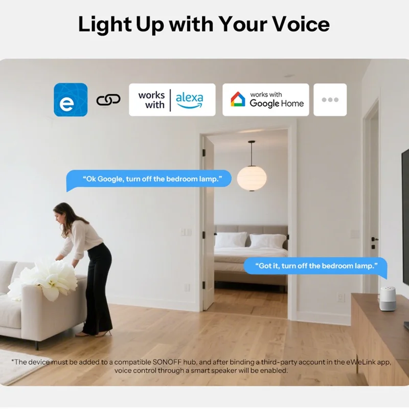 SONOFF ZBMINIL2-E Zigbee Smart Wall Switch No Neutral Required Seamless Integration with Voice Assistant