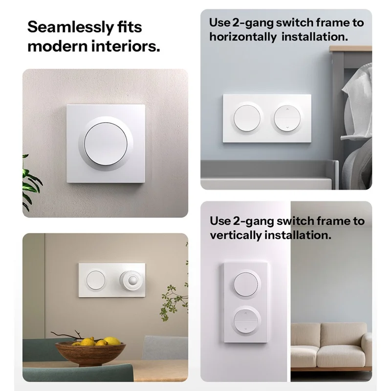 SONOFF MINIR4M-E Matter WiFi 1-Gang Wall Smart Light Switch Voice Control Works with Apple Home / Amazon Alexa / Google Home