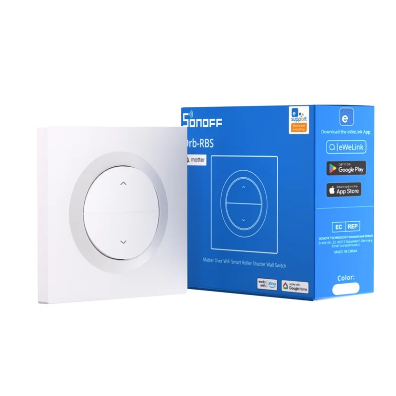 SONOFF MINI-RBS-E Matter Compatible WiFi Smart Roller Blind Switch Curtain Controller with Timer Function