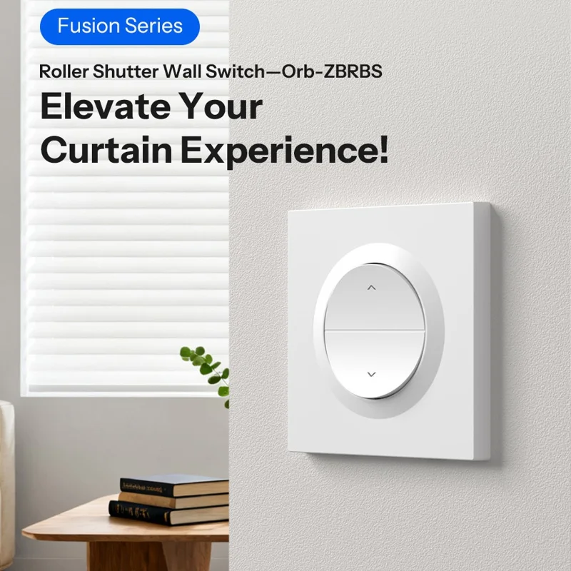 SONOFF MINI-ZBRBS-E Zigbee Smart Curtain Switch Precise Control Wall Switch for Motorized Blinds