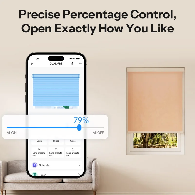 SONOFF MINI-ZBRBS Zigbee Smart Roller Shutter Switch Precise Percentage Control Curtain Motor Controller