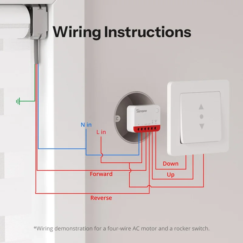 SONOFF MINI-ZBRBS Zigbee Smart Roller Shutter Switch Precise Percentage Control Curtain Motor Controller