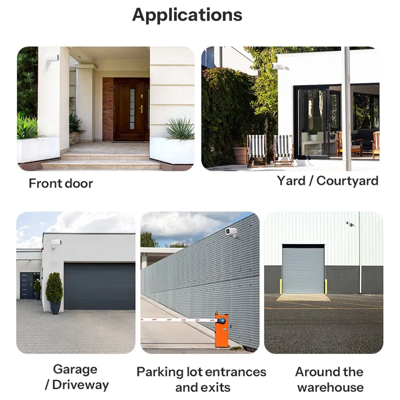 SONOFF CAM-B1P Outdoor Waterproof Smart Security Camera 2K HD AI Human Detection Night Vision Camera