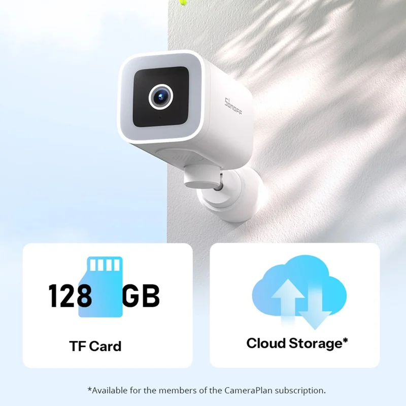 SONOFF CAM-B1P Outdoor Waterproof Smart Security Camera 2K HD AI Human Detection Night Vision Camera