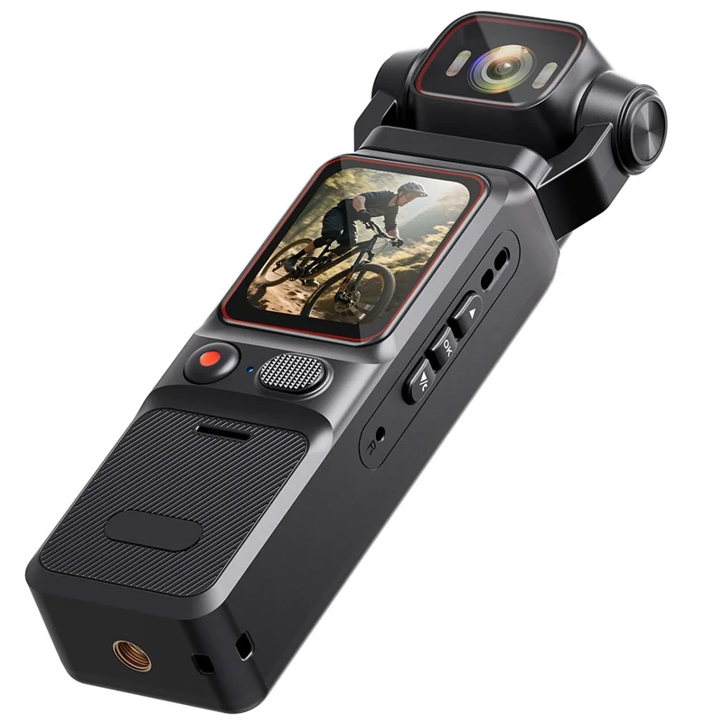 L18C 4G Remote HD Camera Rotatable Lens Conference Outdoor Recorder 4K Portable Handheld Sports Camera (Southeast Asia Version) - Black