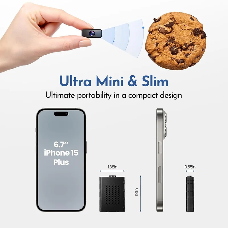 L28 WiFi Mini Camera Intelligent Motion Detection Remote Recorder Support 180-Degree Wide Angle HD Night Vision - Black