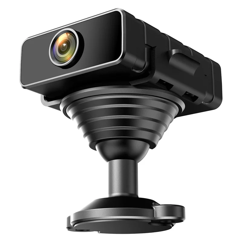 L28 WiFi Mini Camera Intelligent Motion Detection Remote Recorder Support 180-Degree Wide Angle HD Night Vision - Black