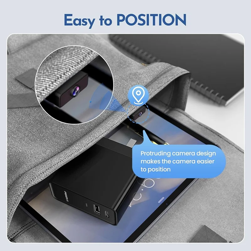 L28 WiFi Mini Camera Intelligent Motion Detection Remote Recorder Support 180-Degree Wide Angle HD Night Vision - Black