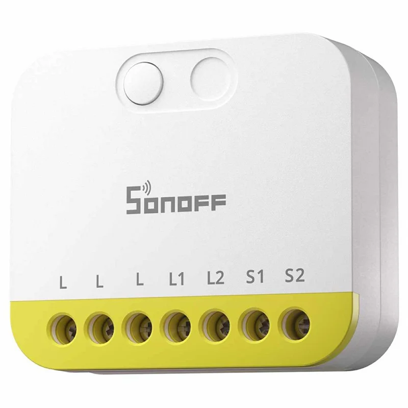 SONOFF MINI-ZB2GS-L 2-Gang Zigbee Smart Switch with APP / Voice Control for Home Automation - White