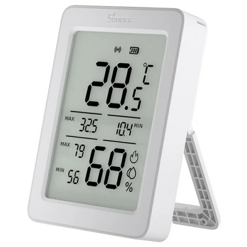 SONOFF SNZB-02DR2 Zigbee Temperature Humidity Sensor 3.6 Inch LCD Display Remote Monitoring Smart Home Integration - White