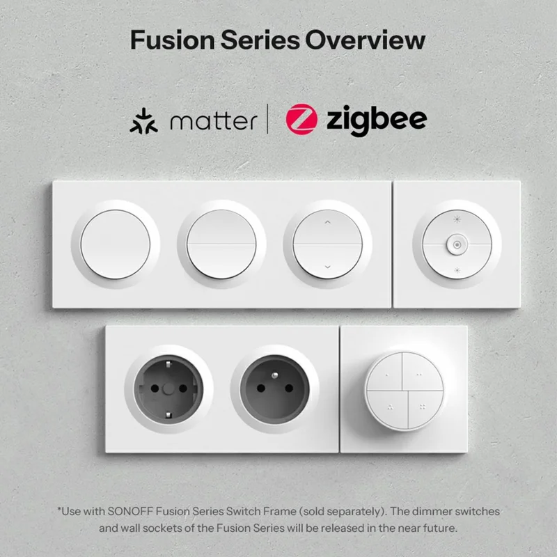 SONOFF Orb-MW2 MINI-2GS-E Matter Dualer intelligenter Kanalschalter WiFi Zigbee Kompatibler Relaismodus – Weiß