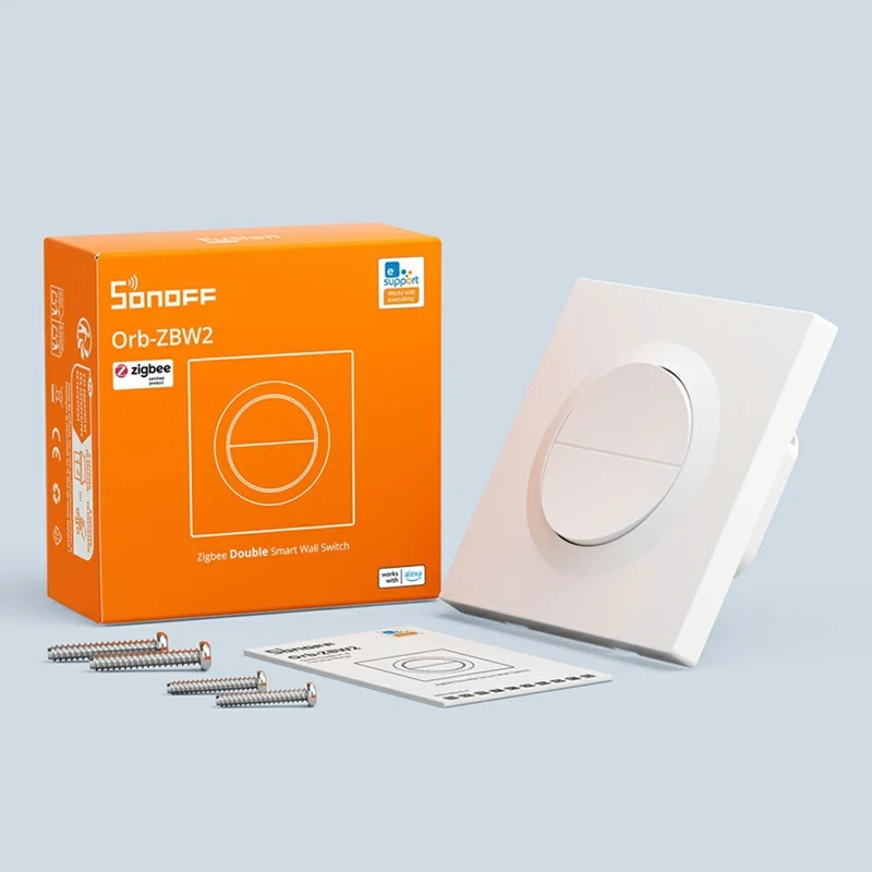 SONOFF Orb-ZBW2 MINI-ZB2GS-E Zigbee Smart-Wandschalter Dual-Kanal Hausautomatisierung Signalverstärker - Weiß