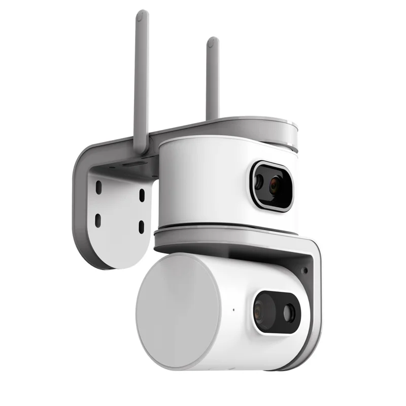 Двухэкранная камера QD01 с ночным видением, автоматическим отслеживанием, Wi-Fi, IP-камера видеонаблюдения — Европейская вилка