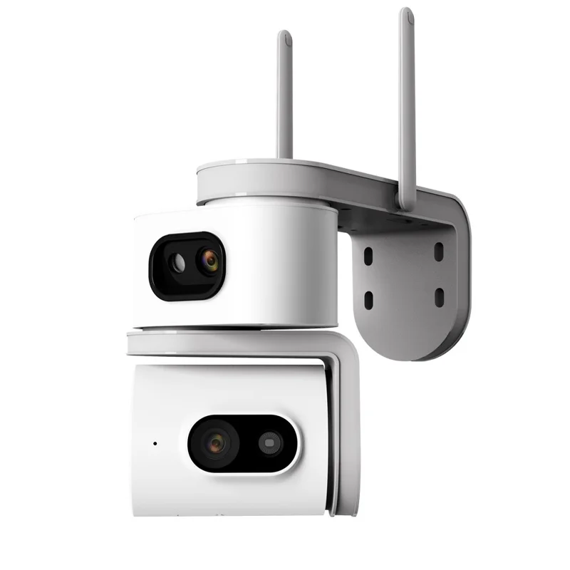 Двухэкранная камера QD01 с ночным видением, автоматическим отслеживанием, Wi-Fi, IP-камера видеонаблюдения — Европейская вилка