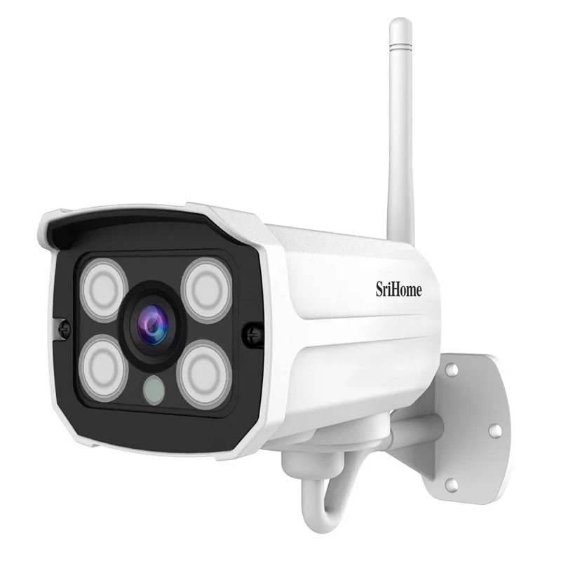 SRIHOME SH024 3.0MP Wireless IP Camera Smart Motion Detection Outdoor Waterproof Surveillance Camera HD ONVIF Bullet WiFi Camera - US Plug