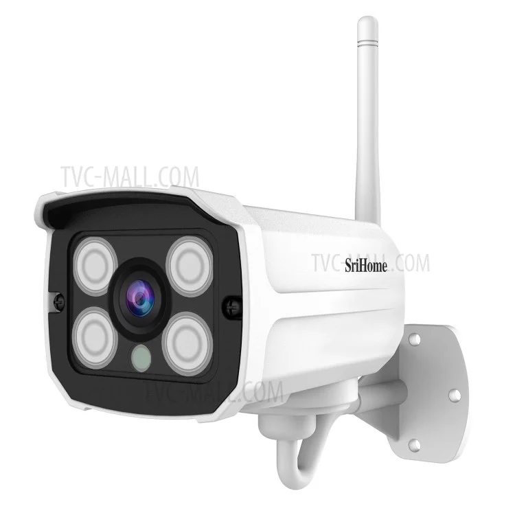 SRIHOME SH024 3.0MP Wireless IP-Kamera Smart Motion Detection Outdoor Wasserdichte Überwachungskamera HD ONVIF Bullet WiFi-Kamera - UK-Stecker