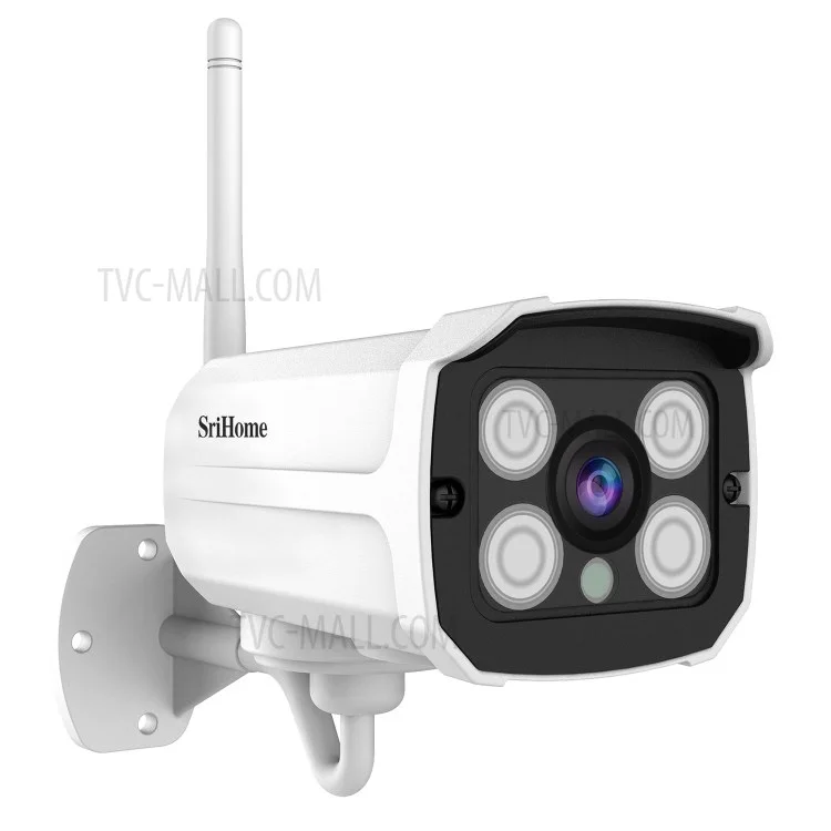 SRIHOME SH024 3.0MP Wireless IP-Kamera Smart Motion Detection Outdoor Wasserdichte Überwachungskamera HD ONVIF Bullet WiFi-Kamera - UK-Stecker
