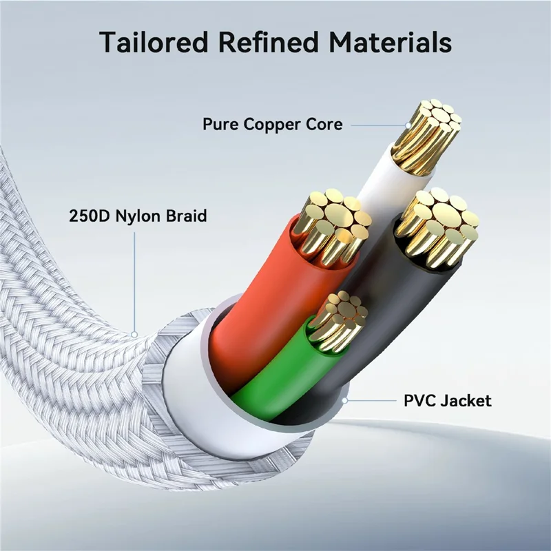 AMVR CK1 1.2m Magnetic Charging Cable for Quest 3  /  3S  /  Pro VR  Headset 18W Fast Charging Type-C Cable with Adapter