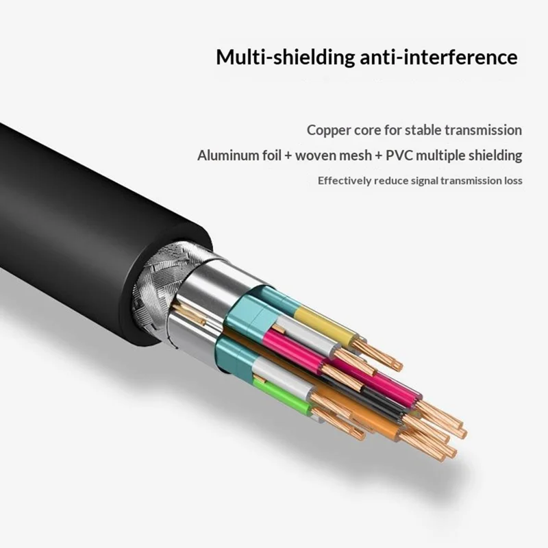 HC-61 USB-C auf HD Kabel 4K / 60Hz Adapter für Handy Laptop Tablet zur Bildschirmspiegelung an TV Projektor HD Video Audio Sync