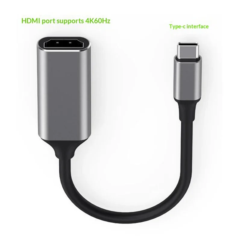 HC-61 USB-C auf HD Kabel 4K / 60Hz Adapter für Handy Laptop Tablet zur Bildschirmspiegelung an TV Projektor HD Video Audio Sync