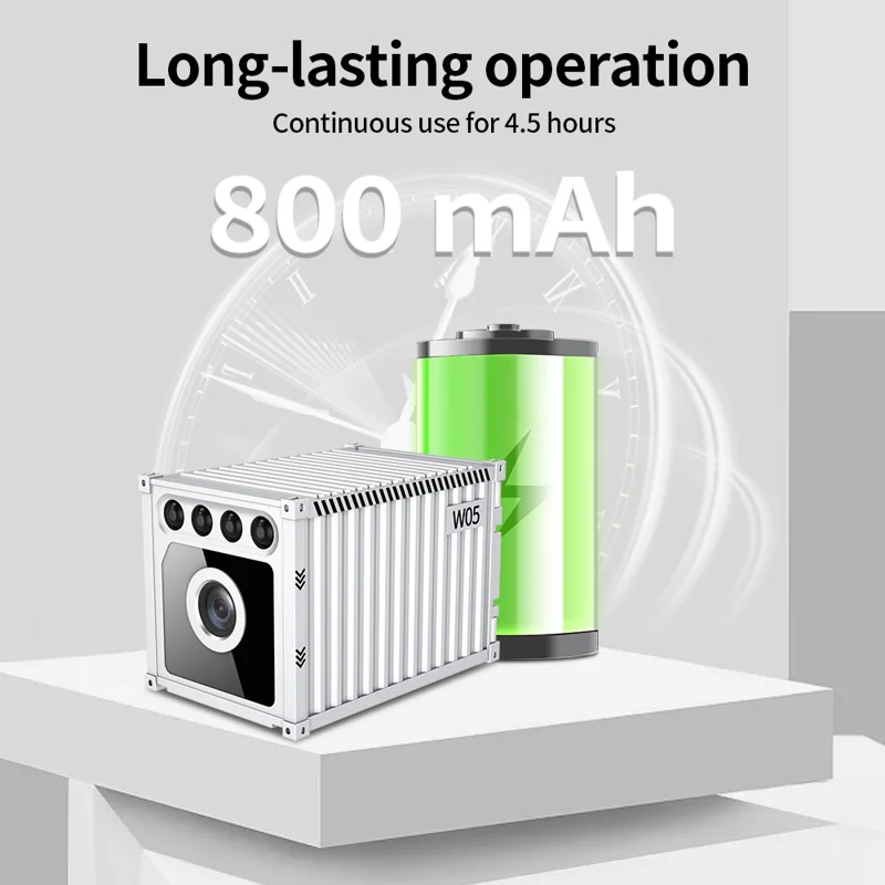 W05 Container Design Mini WiFi Camera Human Body Detection 1080P HD Night Vision Security Camera - White