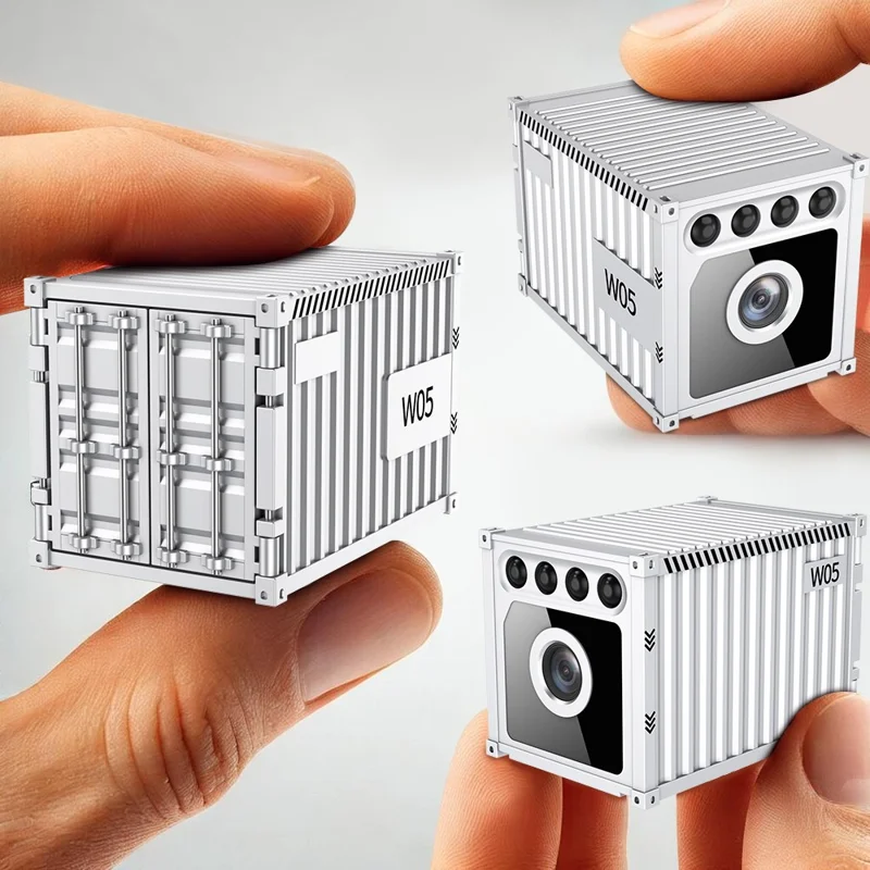 W05 Container Design Mini WiFi Camera Human Body Detection 1080P HD Night Vision Security Camera - White