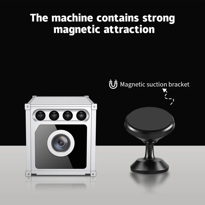 W05 Container Design Mini WiFi Camera Human Body Detection 1080P HD Night Vision Security Camera - White