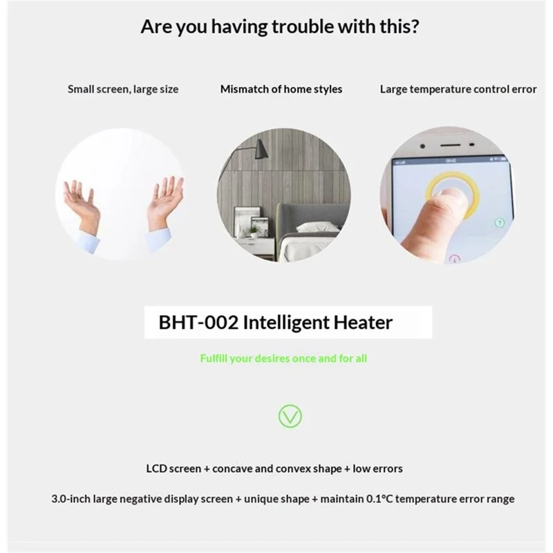 BHT-002GBLZB Thermostat intelligent ZigBee, commande précise de la température, écran tactile LCD, contrôleur de chauffage - Noir