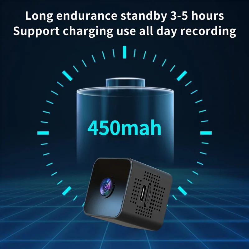 X1S Mini Cube Camera 1080P Wireless Security Camera Night Vision Motion Detection Surveillance Camera for Baby Pet Monitoring (No Memory Card)