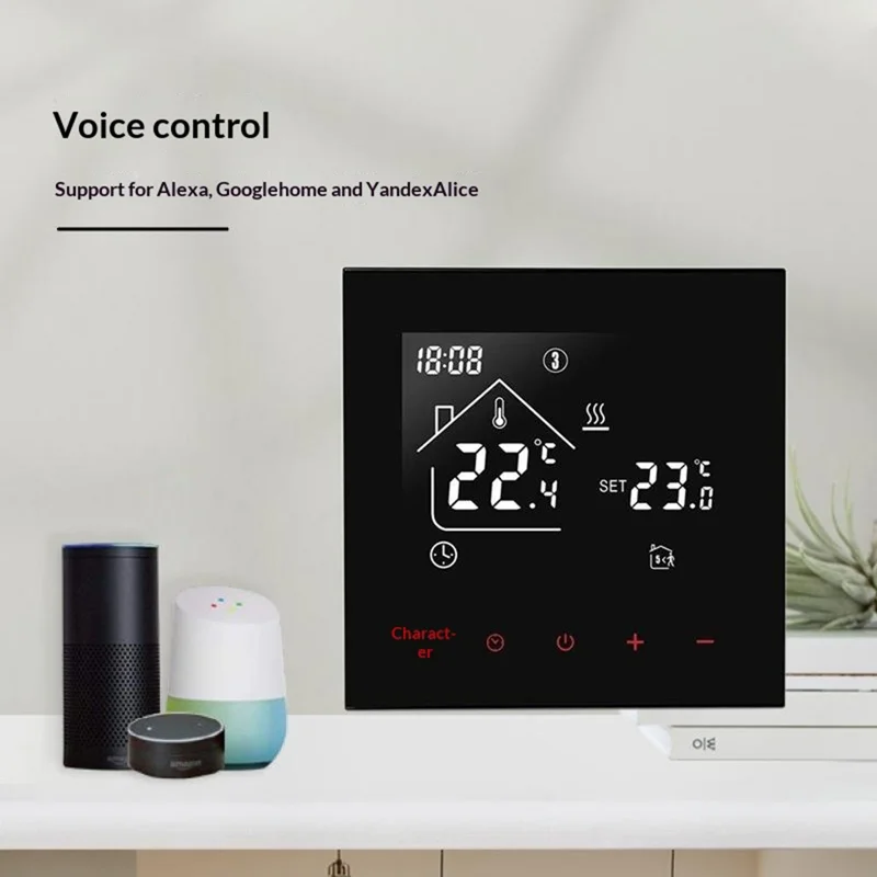 G811 Smart Vloerverwarming Thermostaat Stembeheer 7-Daagse Programmeerbare WiFi Digitale Temperatuurregelaar - Hydraulische Vloerverwarming