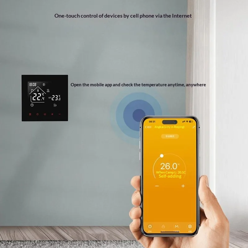 G811 Smart Vloerverwarming Thermostaat Stembeheer 7-Daagse Programmeerbare WiFi Digitale Temperatuurregelaar - Hydraulische Vloerverwarming