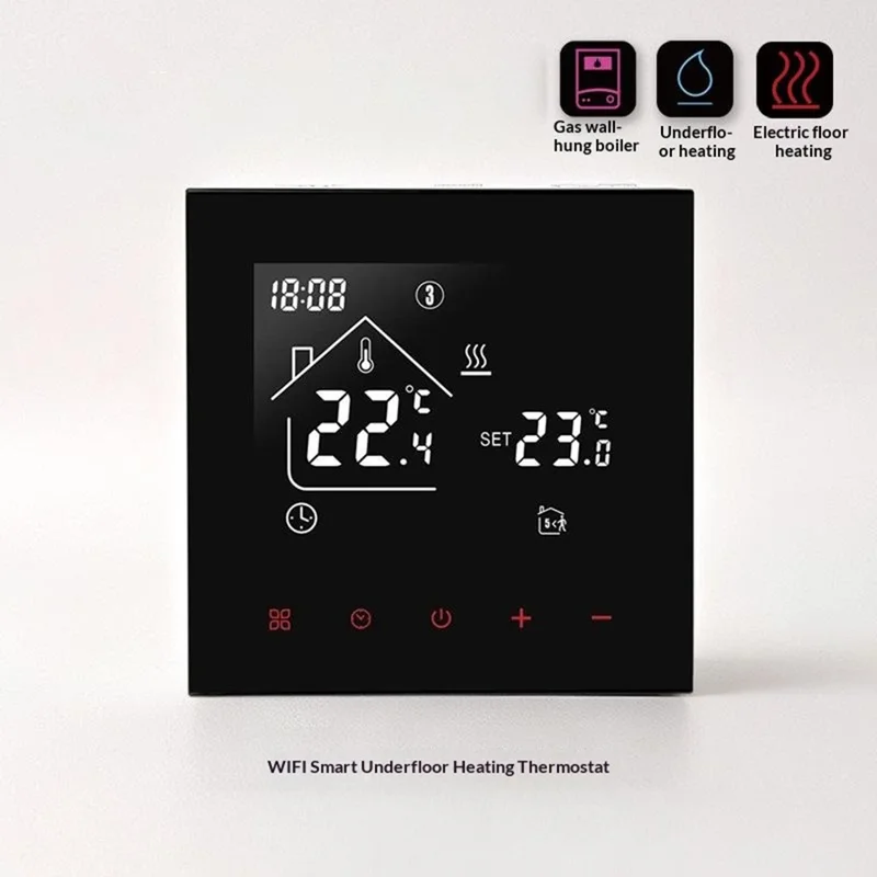 G811 Smart Vloerverwarming Thermostaat Stembeheer 7-Daagse Programmeerbare WiFi Digitale Temperatuurregelaar - Hydraulische Vloerverwarming