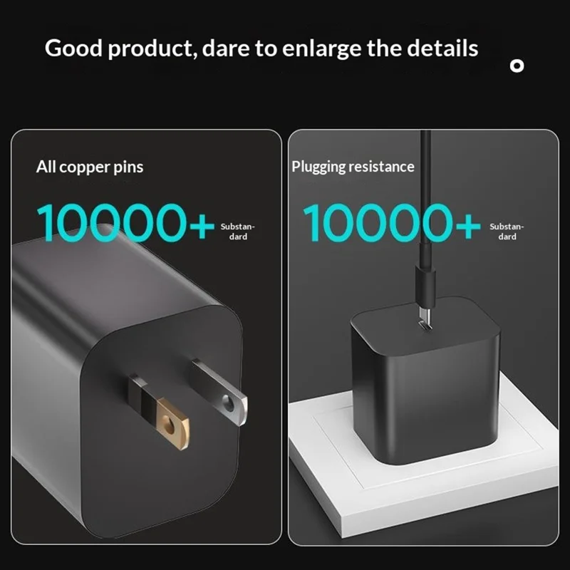60W GaN Fast Charger for Nintendo Switch 2 USB-C Power Adapter with 1.7m Type-C Cable - US Plug
