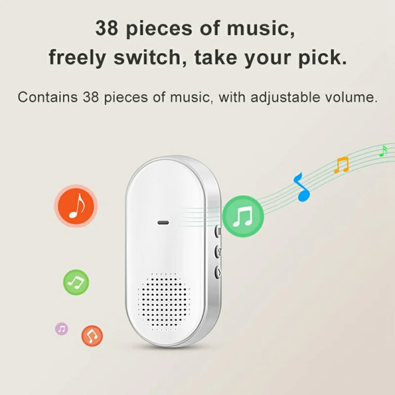 DB400A01 Smart Video Doorbell 720P 160 Grader Videovinkel PIR Bevægelsesdetektering Natte-syn 2-vejs Lyd Tuya WiFi Door Bell